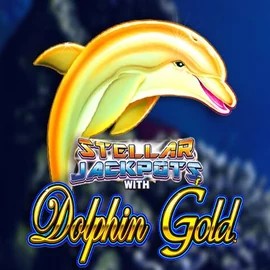 Dolphin Gold with Stellar Jackpots by Lightning Box Game, showcased at lizaroo.com.pl – game logo
